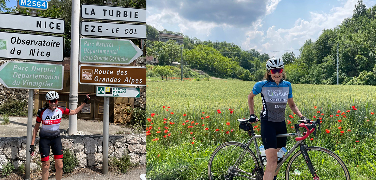 Jenny ride through southern France